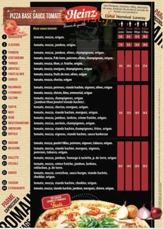 Pizzaland — carte page 2