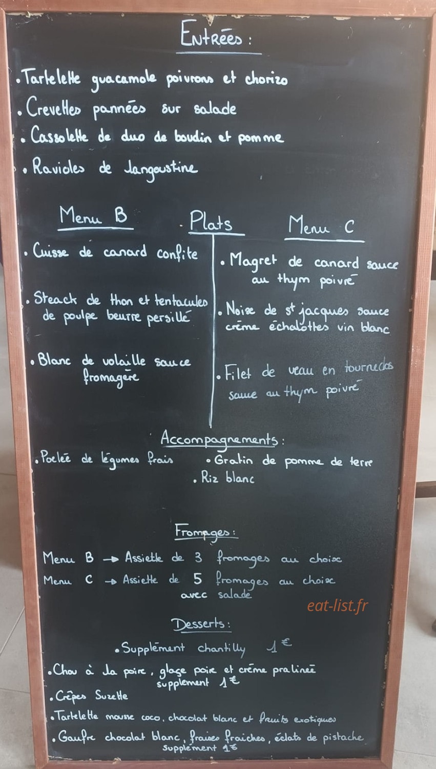 La Table Du Dun — carte page 1