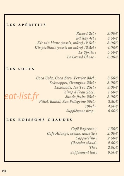 Le Club House — carte page 5