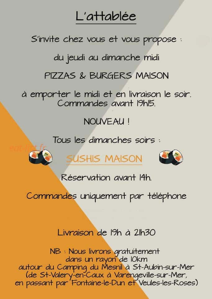 L'Attablée — carte page 2