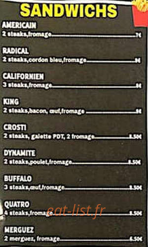 Cesar burger — carte page 6