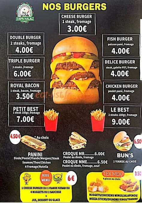 Cesar burger — carte page 4