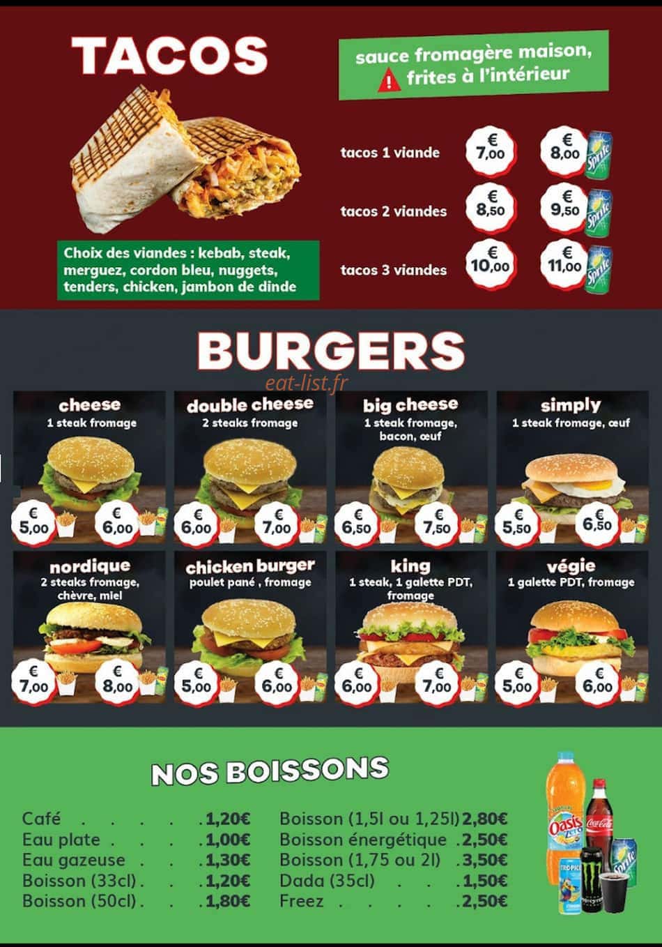 Snack du Parc — carte page 4