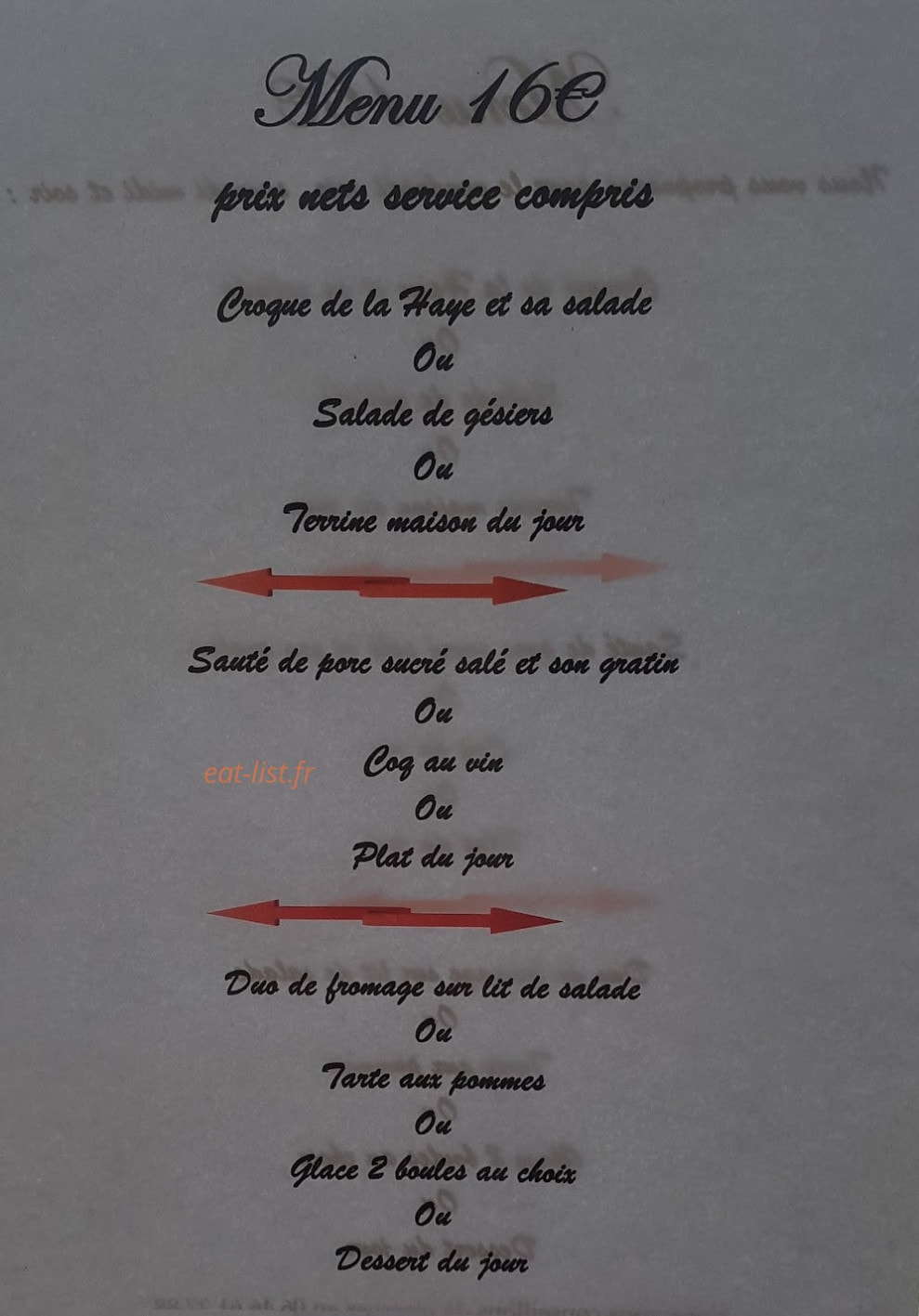 La petite Bouff' Haye — carte page 1