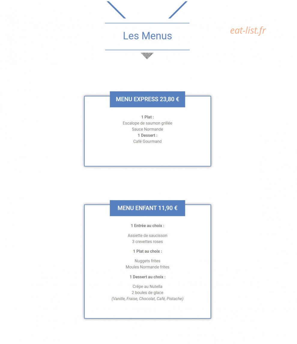 Auberge express — carte page 6