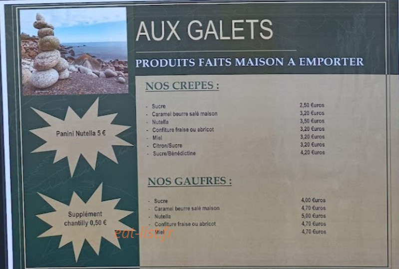 Aux Galets — carte page 4