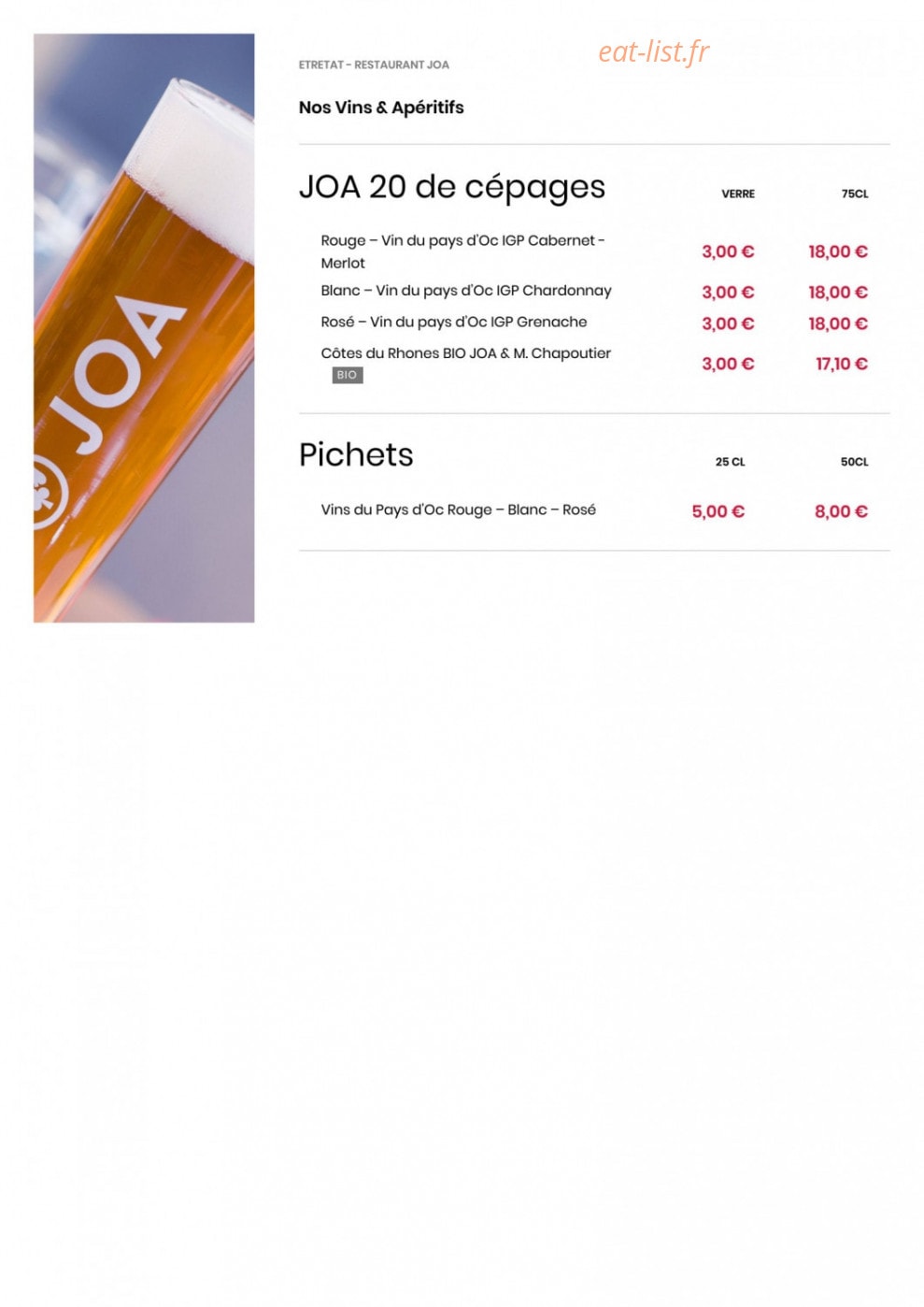 Casino JOA — carte page 4