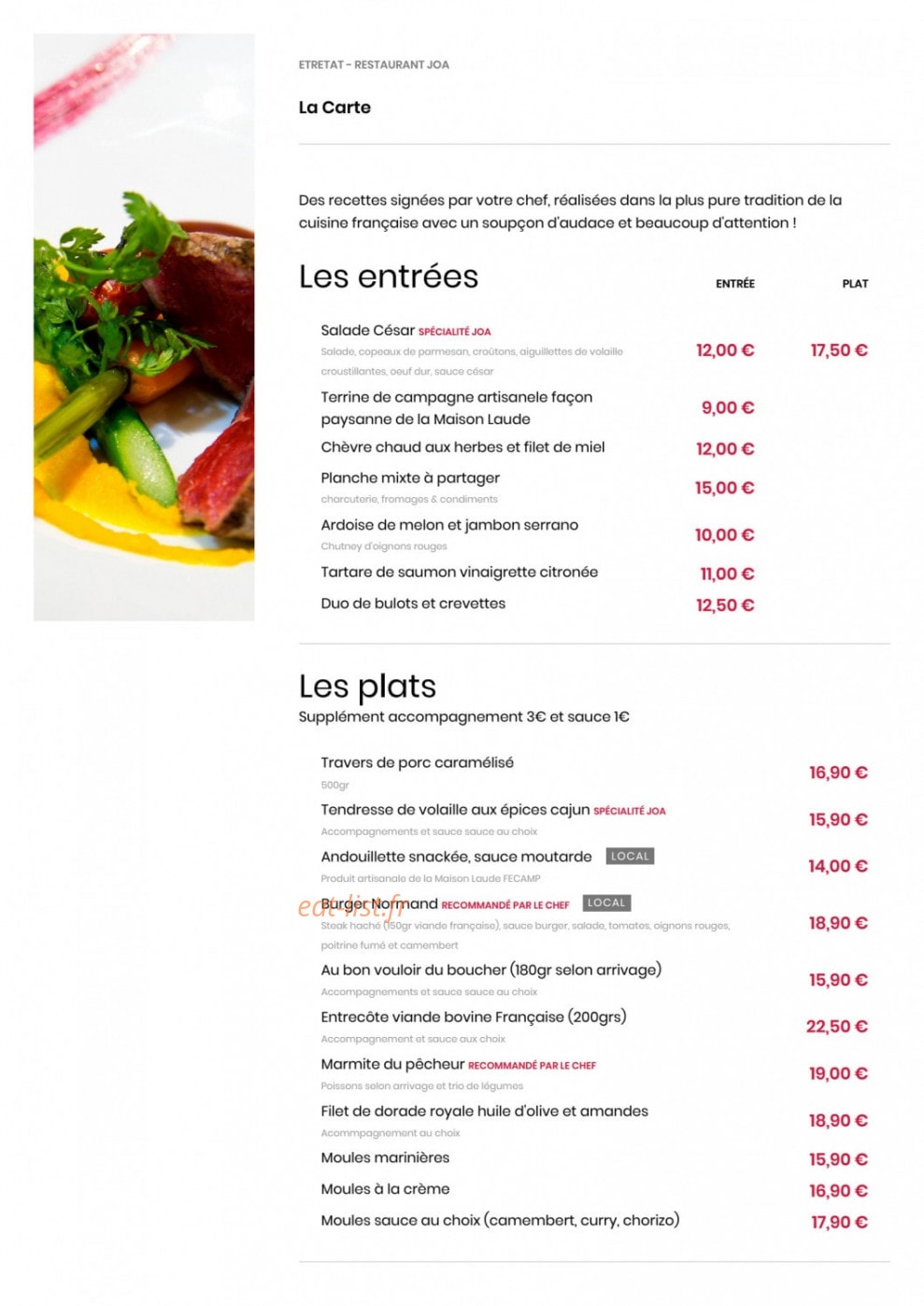 Casino JOA — carte page 2