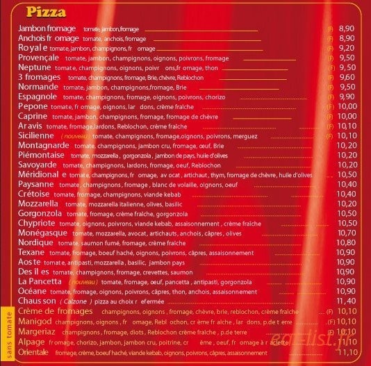 Pizza Pepone — carte page 3