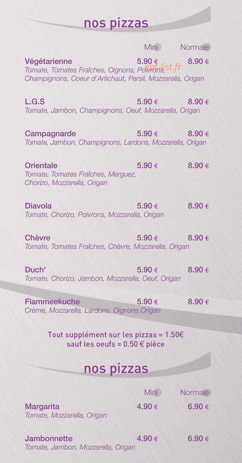 Lgs Pizz — carte page 2