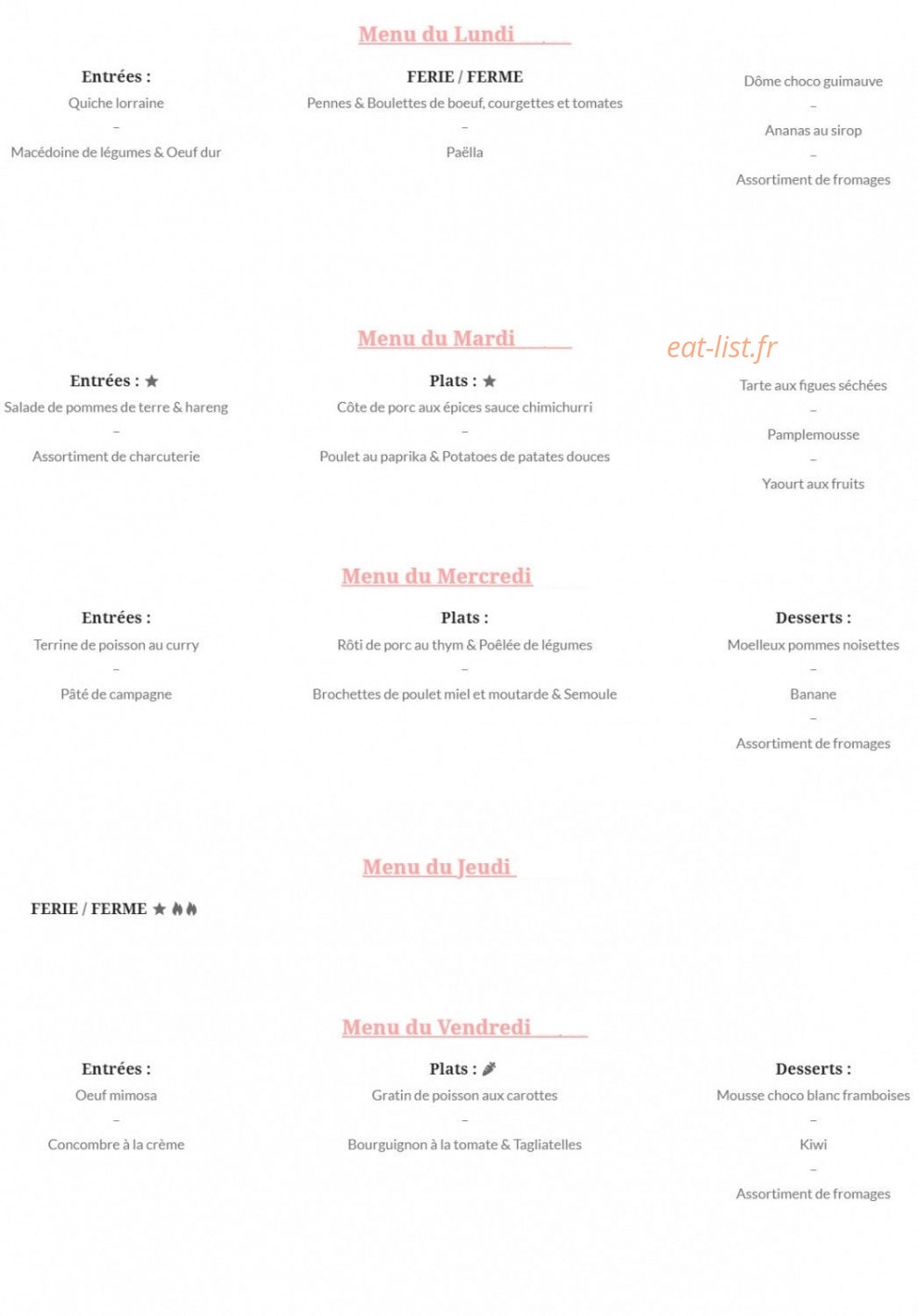 Comme chez mam's — carte page 5