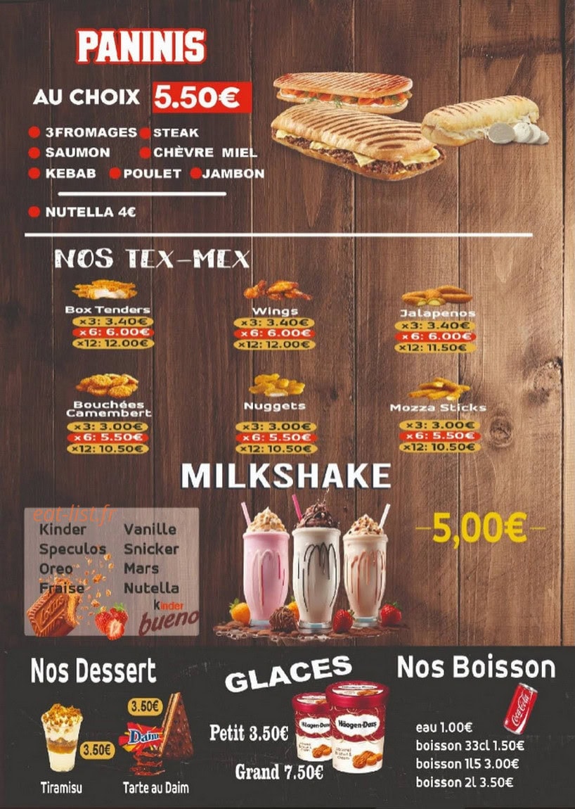 Croq' Minute — carte page 2
