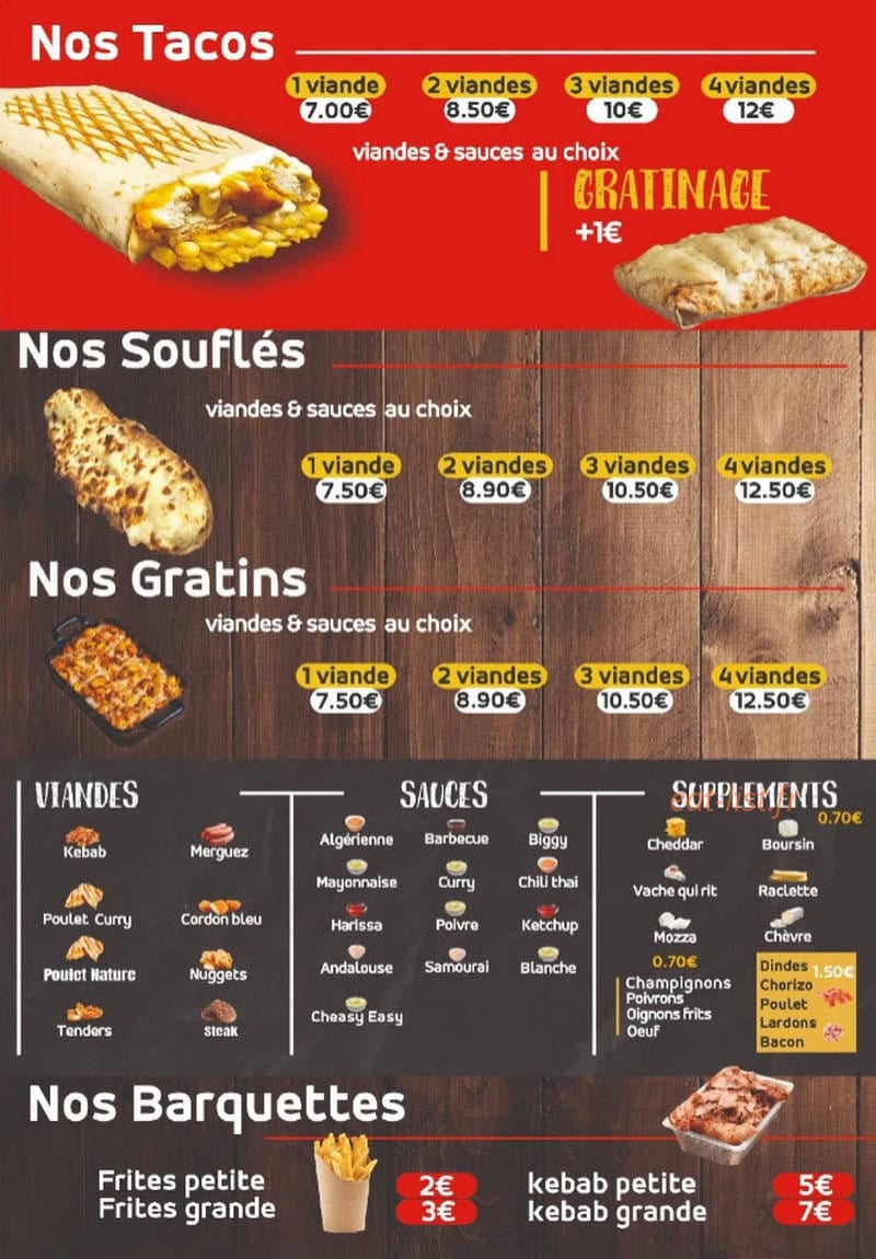 Croq' Minute — carte page 3