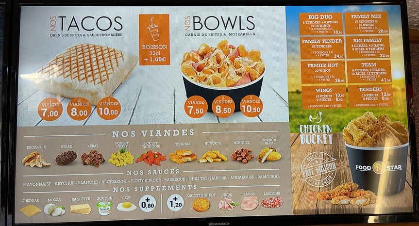 Food R Star — carte page 3
