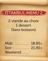 Istanbul Buffet — carte page 6
