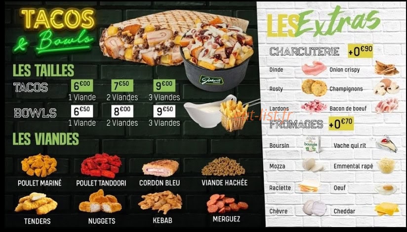 John’s Burger — carte page 5