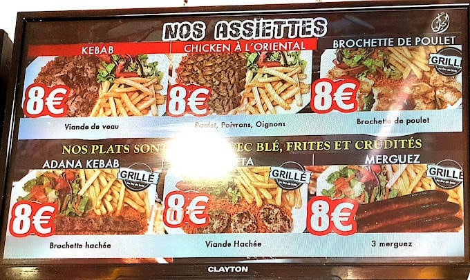 Kebab de la cité — carte page 3