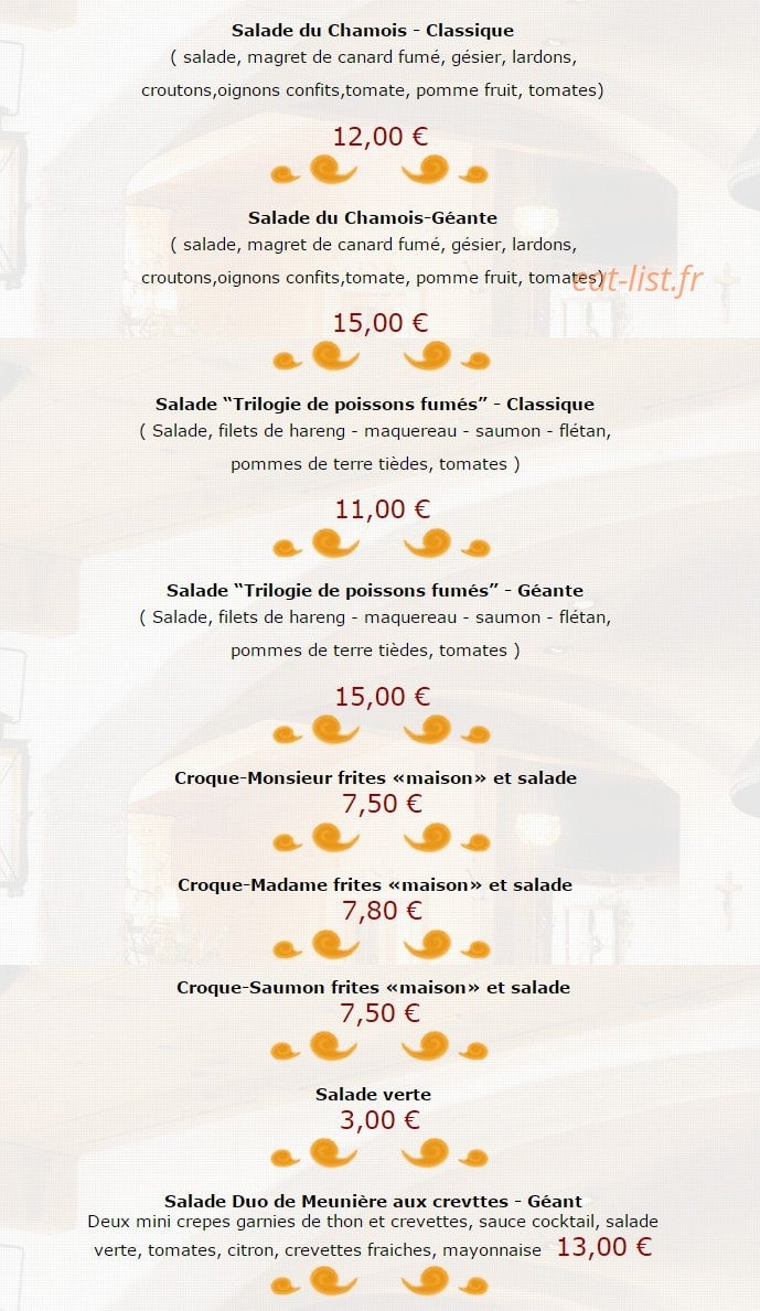 Le chamois — carte page 7