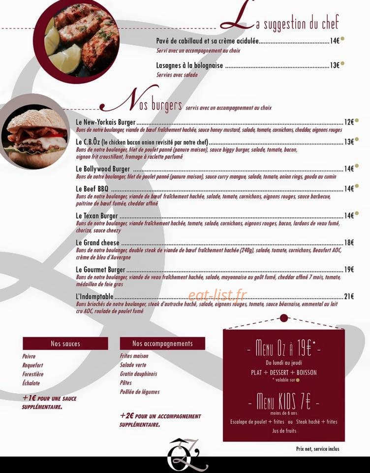 Ô'Zenith — carte page 2