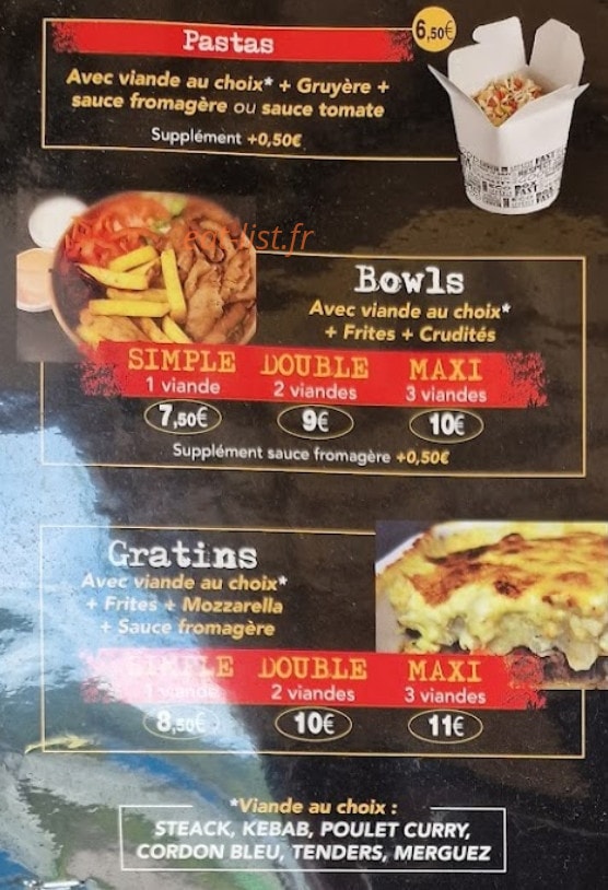 Zi Food — carte page 2