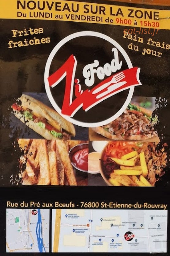Zi Food — carte page 1