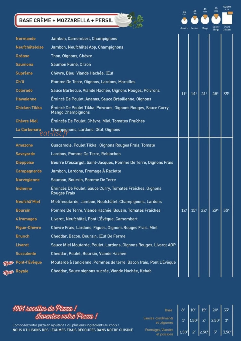 Pizza Village — carte page 2