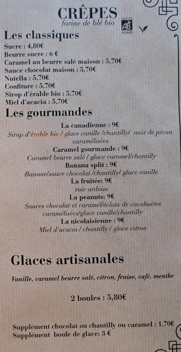 Le Henri Cat — carte page 2