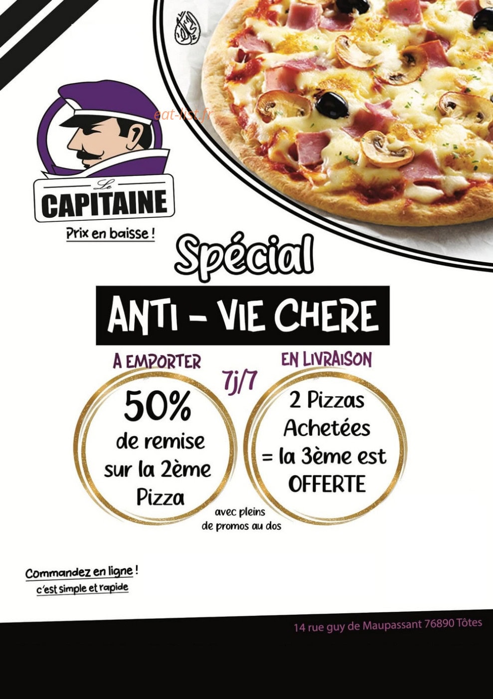Le Capitaine — carte page 1