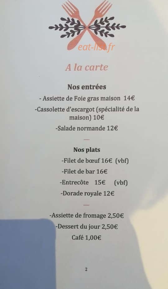 Le Normandy — carte page 2