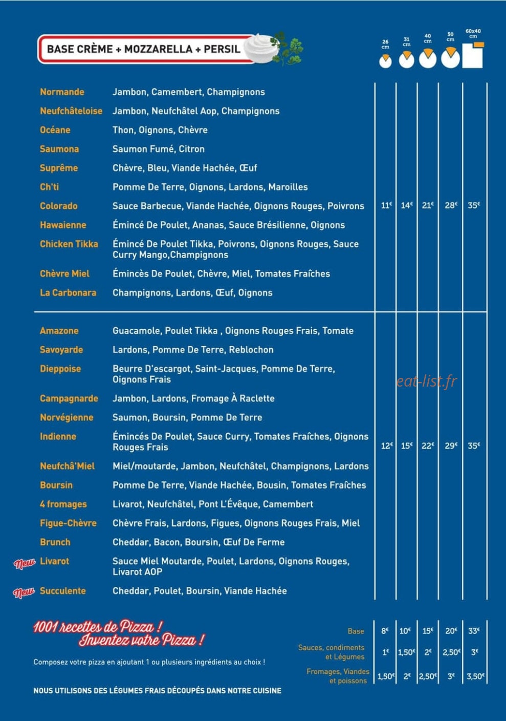 Pizza Village — carte page 2