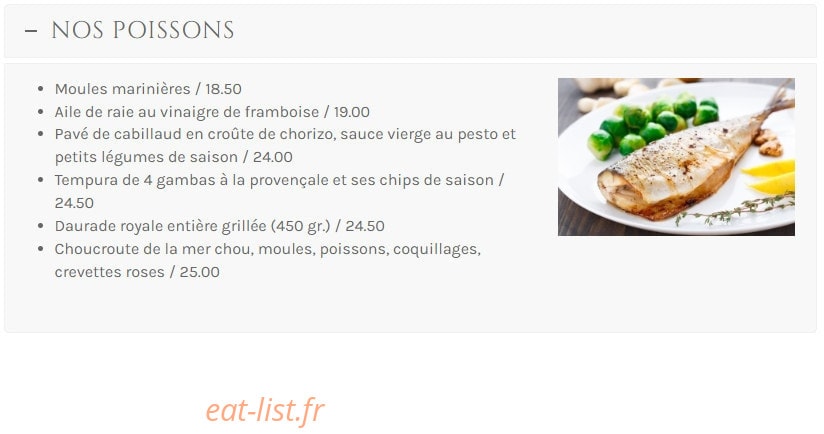 La Vieille Ferme — carte page 7