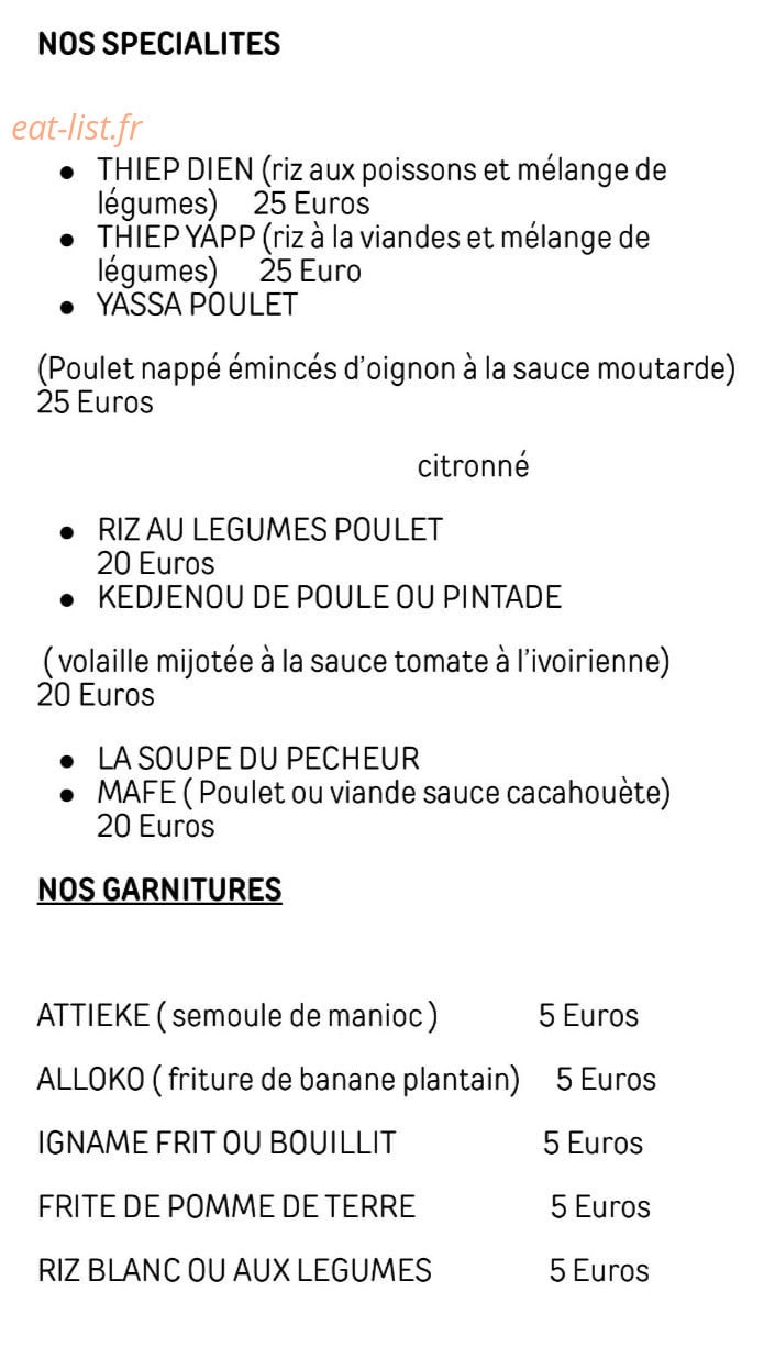 Villa Aphro — carte page 3