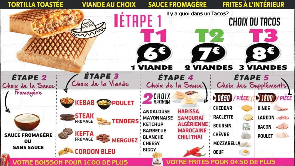 Crok’Pizza — carte page 8