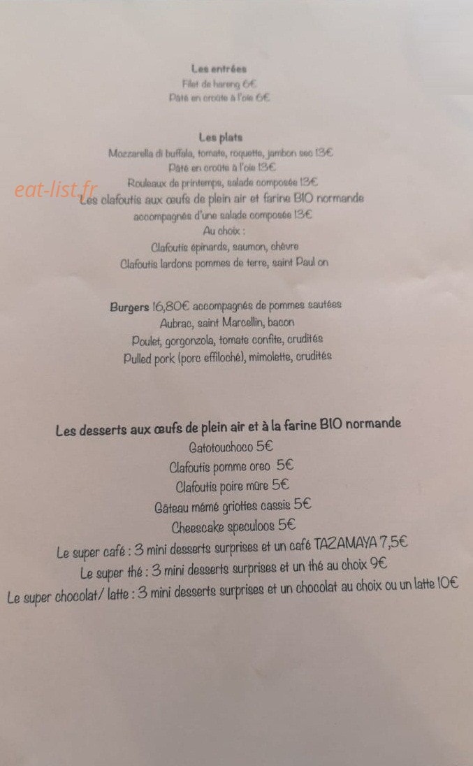 Comme à la maison — carte page 1