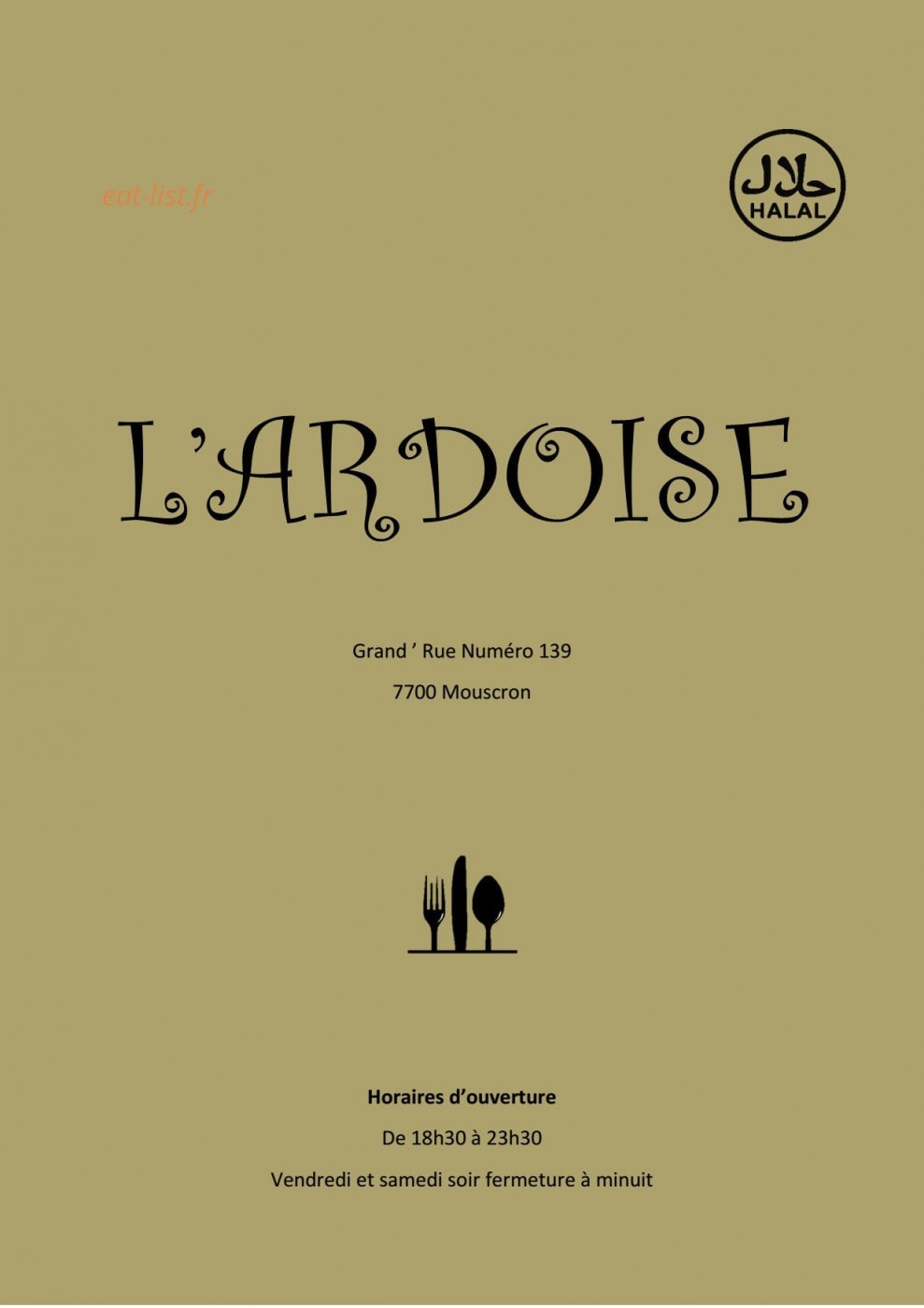 L'ardoise — carte page 1
