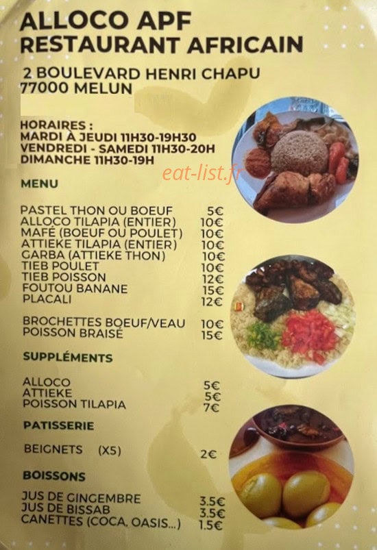 Alloco Apf — carte page 1