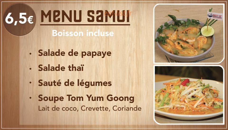 Best Of Bangkok — carte page 2