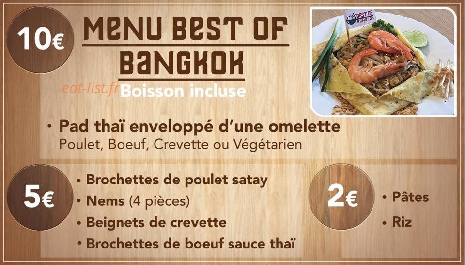 Best Of Bangkok — carte page 1