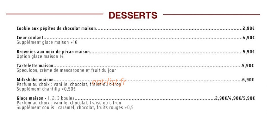 Charlie's fait maison — carte page 2