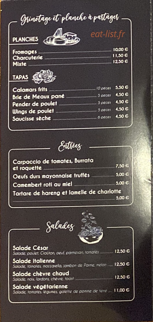Chez Loulou — carte page 2