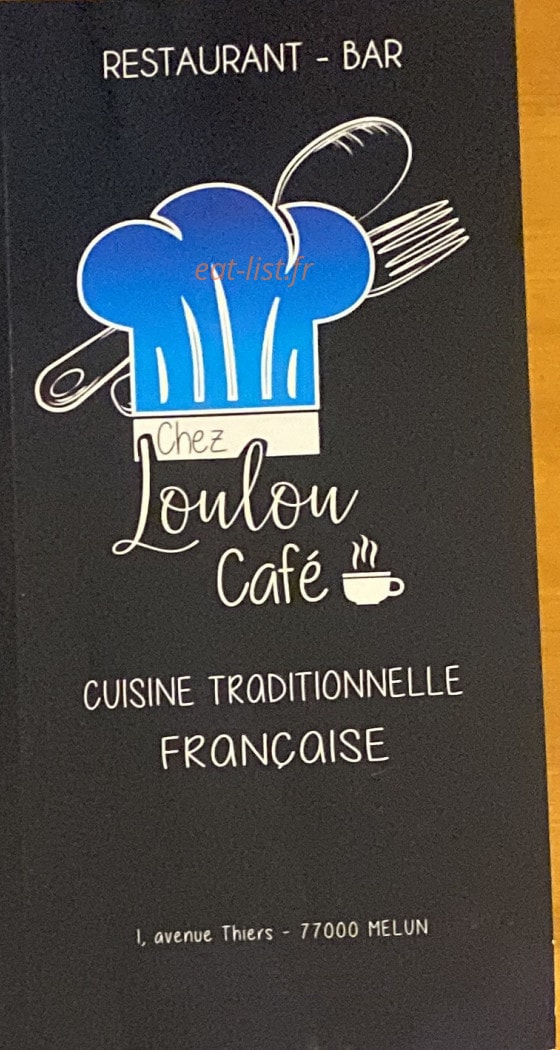 Chez Loulou — carte page 1