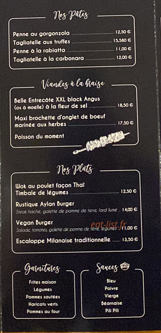 Chez Loulou — carte page 3