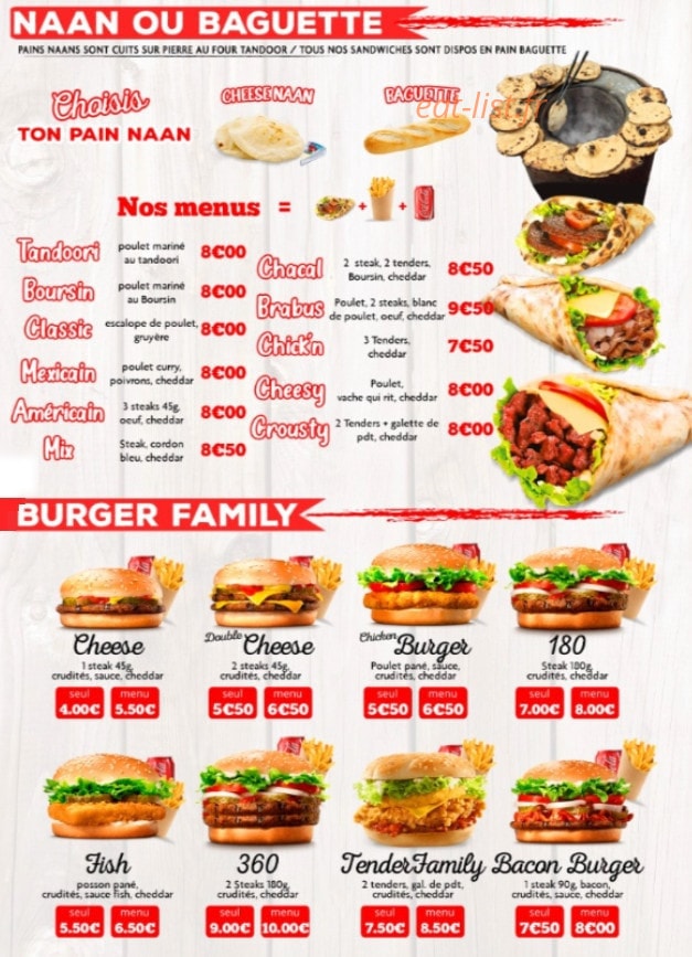 Family naan — carte page 2