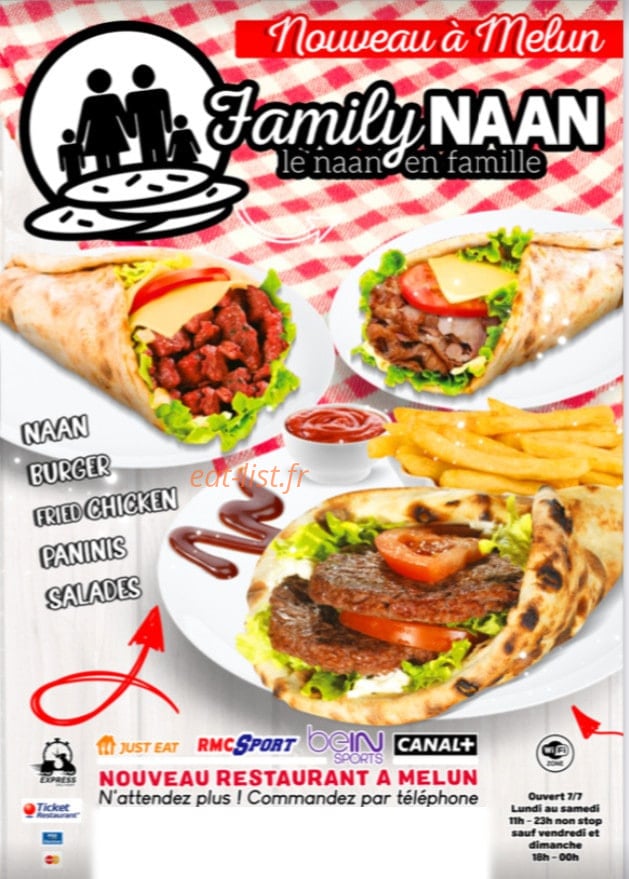Family naan — carte page 1