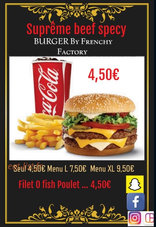 Frenchy Factory — carte page 1