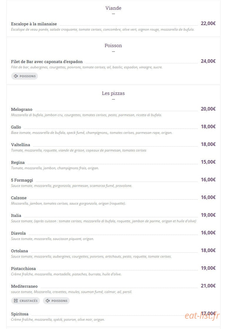 Il Melograno — carte page 2
