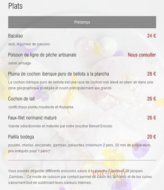 La Bodega — carte page 2