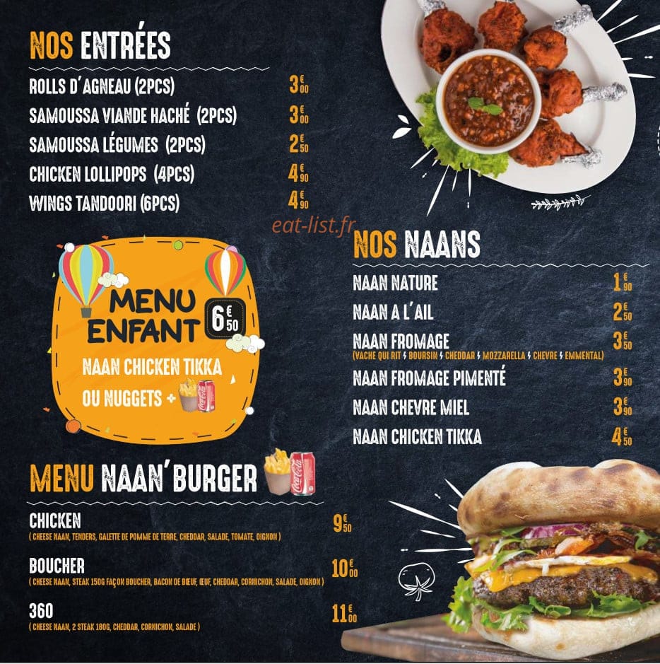 Le Tasty Naan — carte page 2
