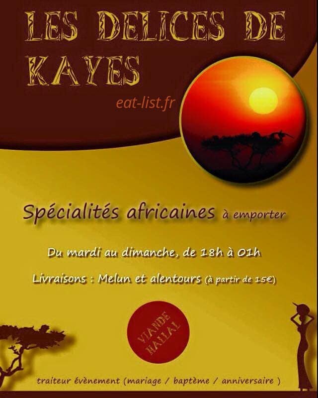 Les Délices De Kayes — carte page 1