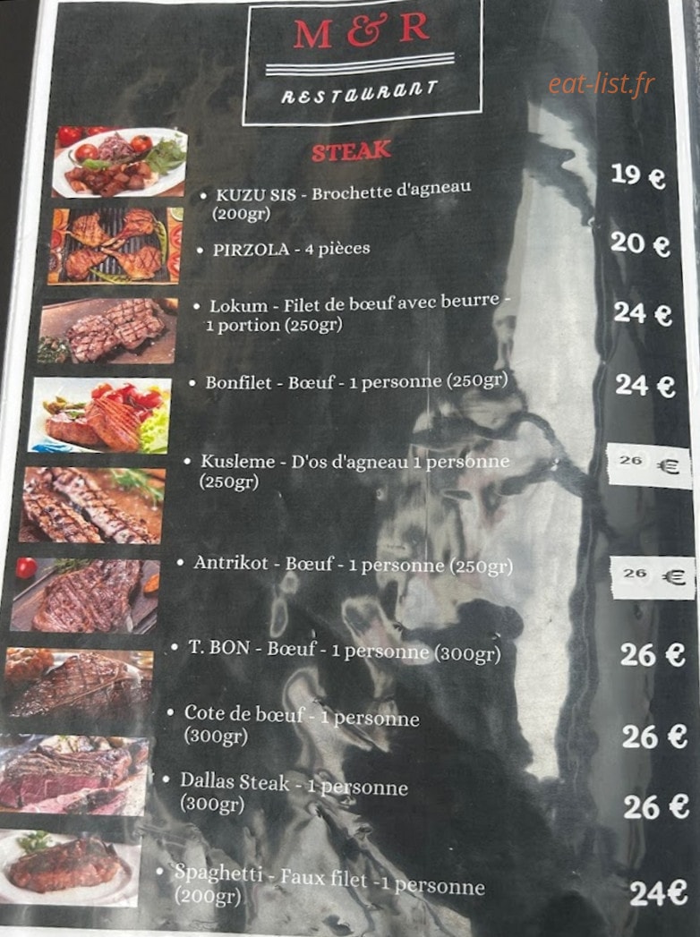 Marka Restauran — carte page 1
